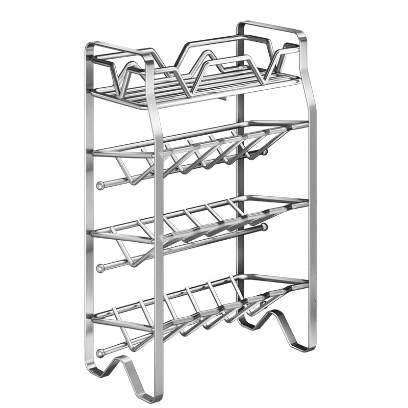 Stainless Steel Tiered Countertop Spice Rack