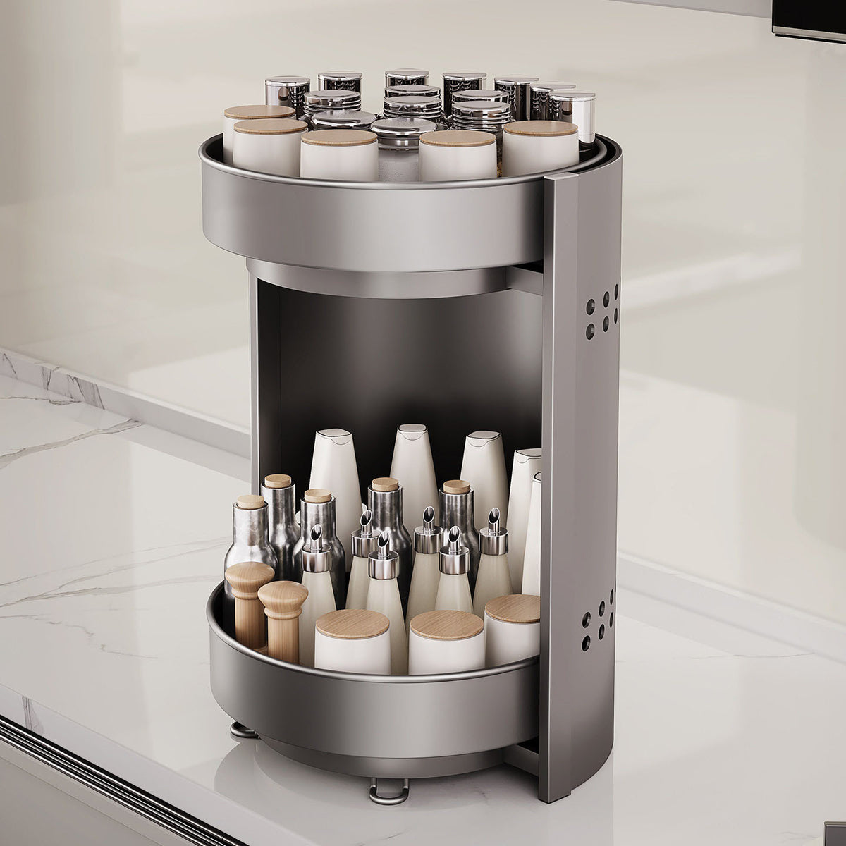 Rotating Spice Rack Tower
