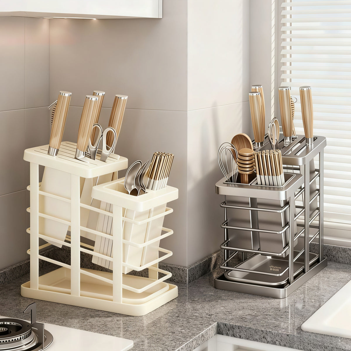 Countertop Knife Block & Utensil Caddy